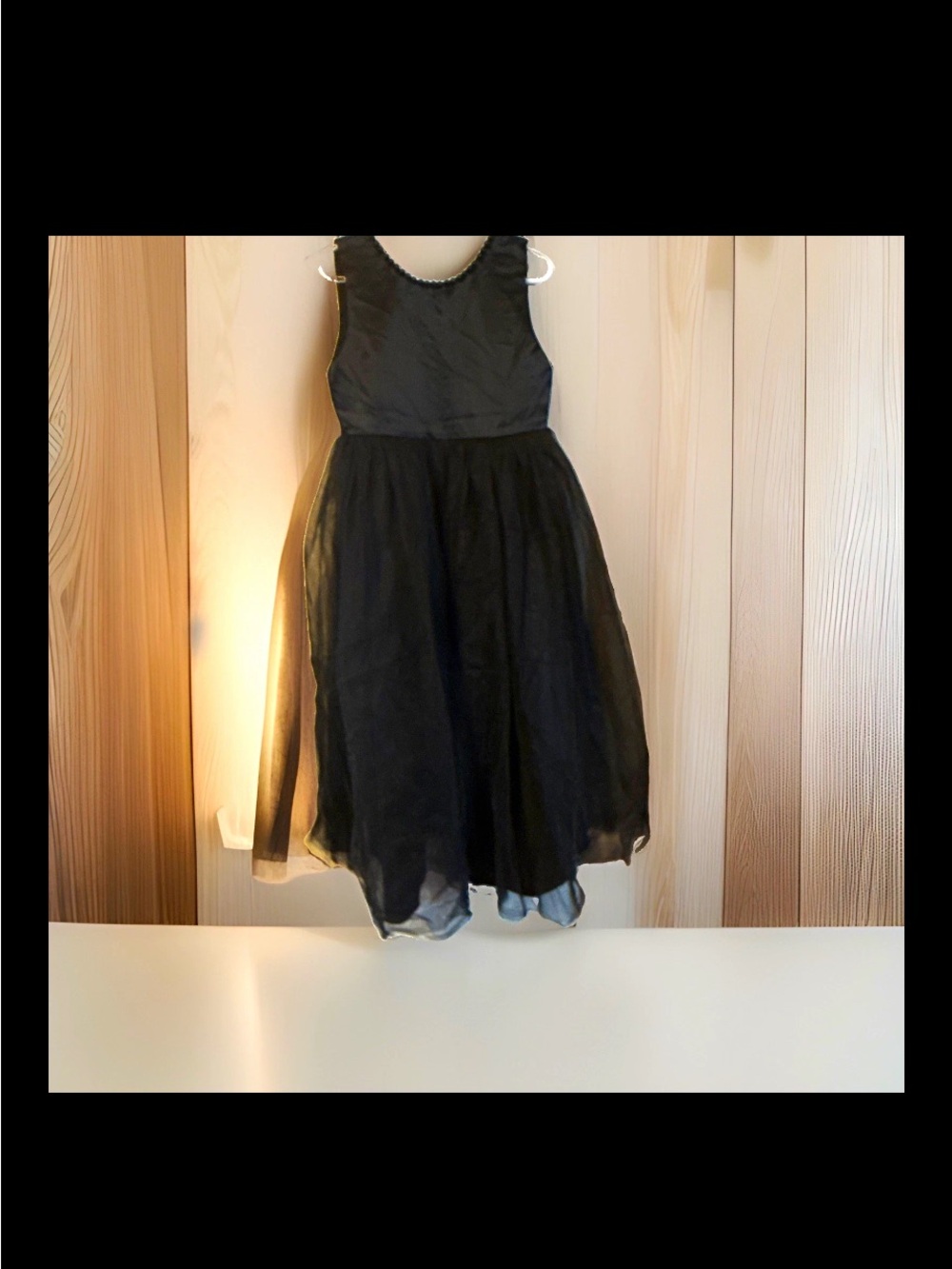 Source Unknown Black Sleeveless Tulle Party Dress for Kids